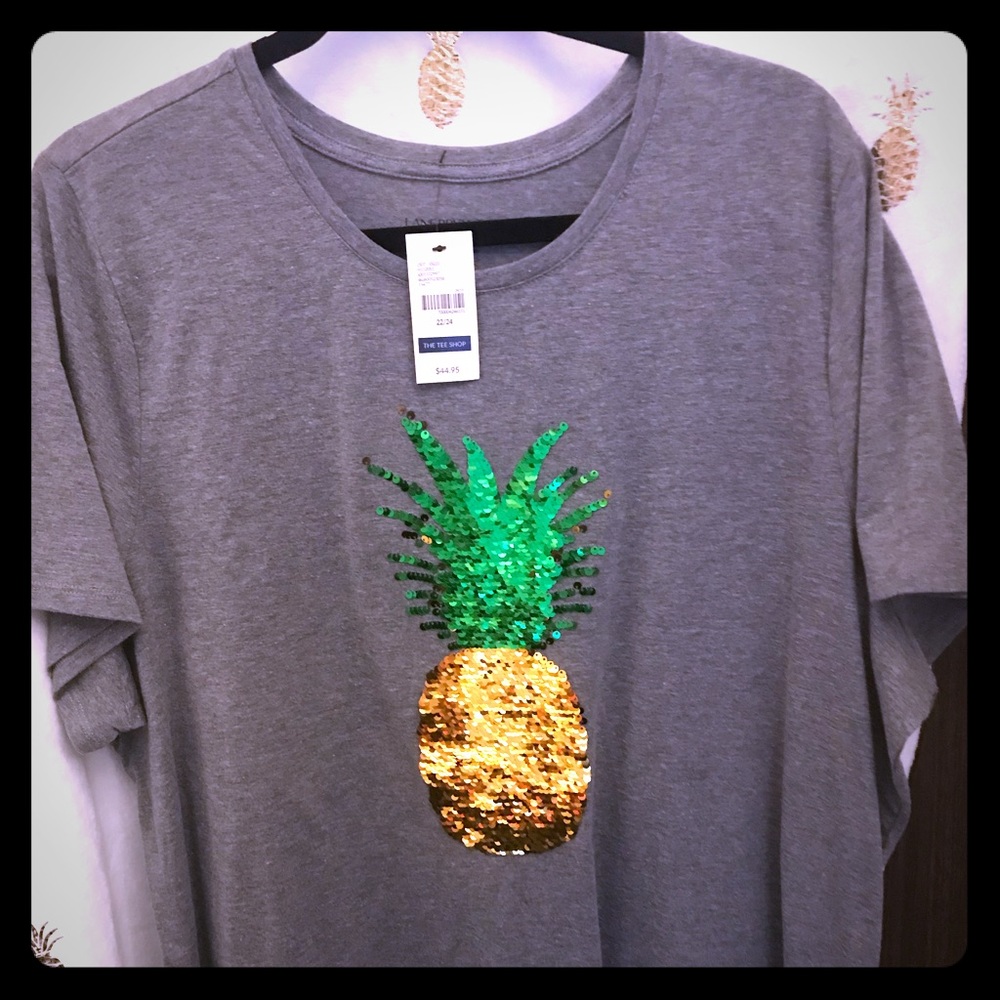 Sequin Pineapple Lane Bryant Tee 22/22